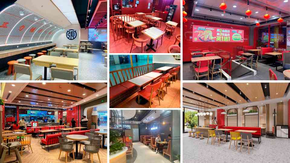 南通餐饮店桌椅推荐：快餐桌椅、卡座沙发，···(图2)