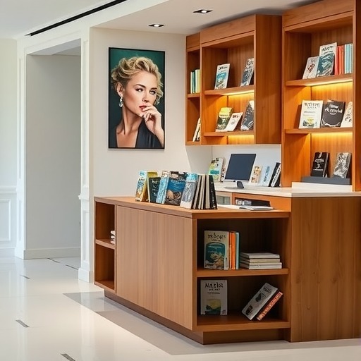 三林镇创新：量身定做连锁书店前台设计(图1)