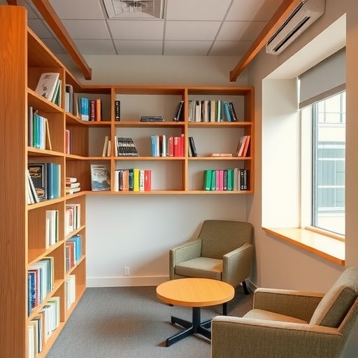 校园阅读空间优化：高境镇定制阅览室书架(图2)