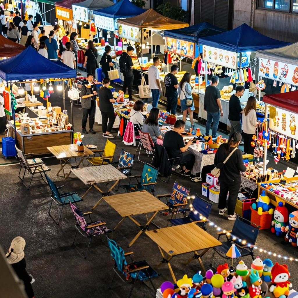 夜市便携折叠桌与定制家具:打造理想商业空···(图2) 夜市便携折叠桌与定制家具:打造理想商业空···(图2)