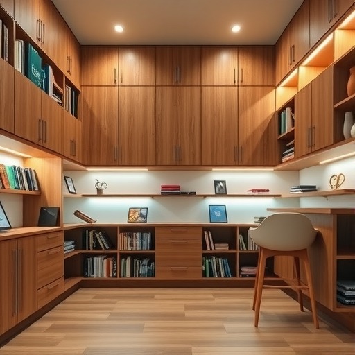 山阳镇科技阅览室：定制木柜新体验(图1)