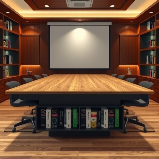 江湾镇街道定制:主题图书馆会议室升降屏会议桌专属设计(图1) 江湾镇街道定制:主题图书馆会议室升降屏会议桌专属设计(图1)