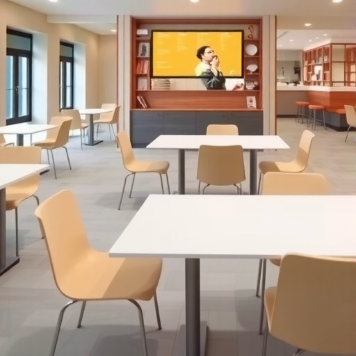 快餐店桌椅搭配与空间协调之道，金宇家具餐···(图3)