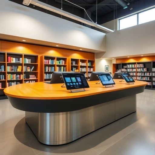 专属设计:五角场图书馆信息服务台定制(图1) 专属设计:五角场图书馆信息服务台定制(图1)