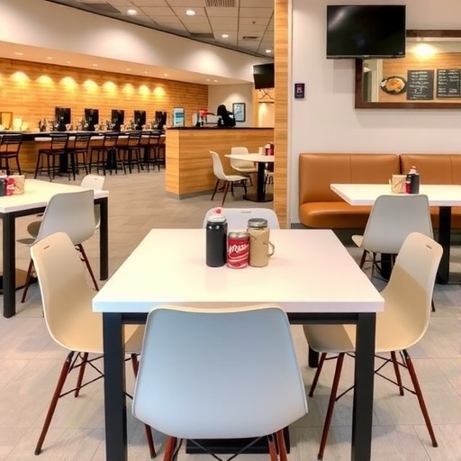 从桌椅细节看快餐店服务细节管理，金宇家具···(图2)