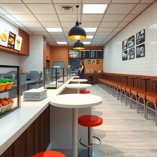 餐饮空间优化：快餐店桌椅布局的实用建议(图2)