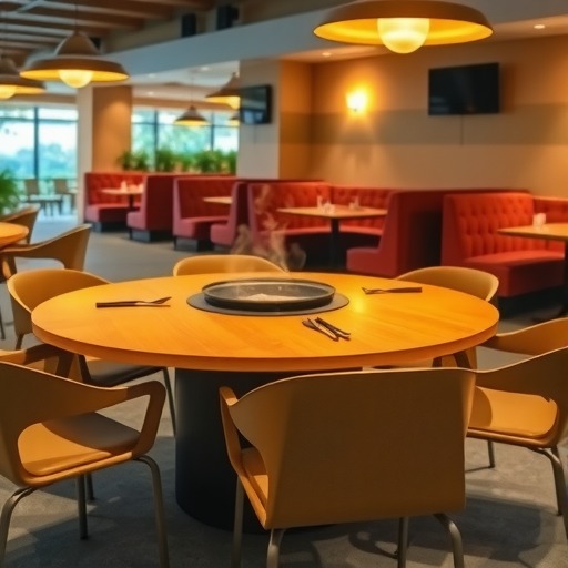 火锅店桌椅沙发布局推荐，金宇家具餐饮桌椅···(图2)