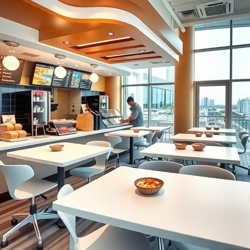 从桌椅细节优化快餐店体验，金宇家具餐饮桌···(图3)