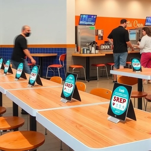 从桌椅细节优化快餐店服务流程，金宇家具助···(图2)