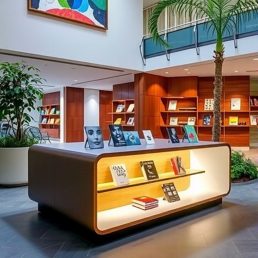 虹口区文化综合体书屋展示桌，定制新体验(图1)