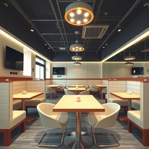 如何通过桌椅设计提升快餐店格调——金宇家···(图3)