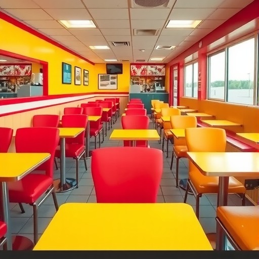 餐饮桌椅颜色搭配技巧：打造高吸引力的快餐···(图2)