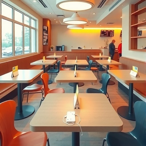 快餐店桌椅设计趋势分析：金宇家具引领餐饮···(图3)