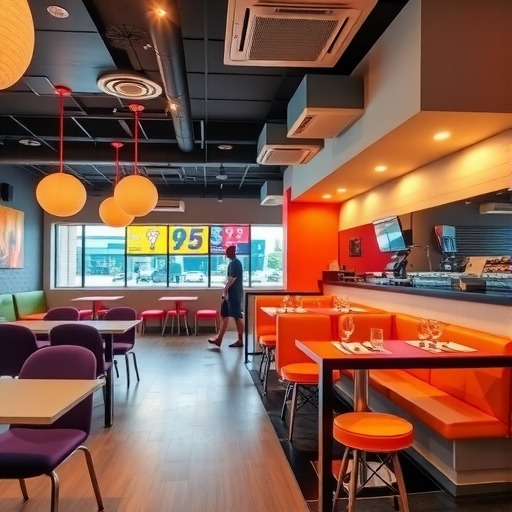 桌椅搭配如何让快餐店更具吸引力?金宇家具···(图2) 桌椅搭配如何让快餐店更具吸引力?金宇家具···(图2)