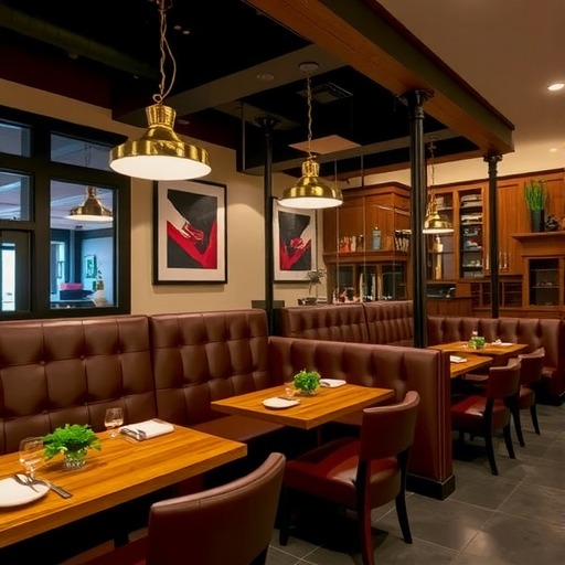 品味与舒适：西餐厅皮质卡座与定制餐饮家具···(图2)