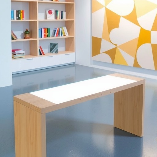 定制服务：南京展览中心专属借书台设计(图1)