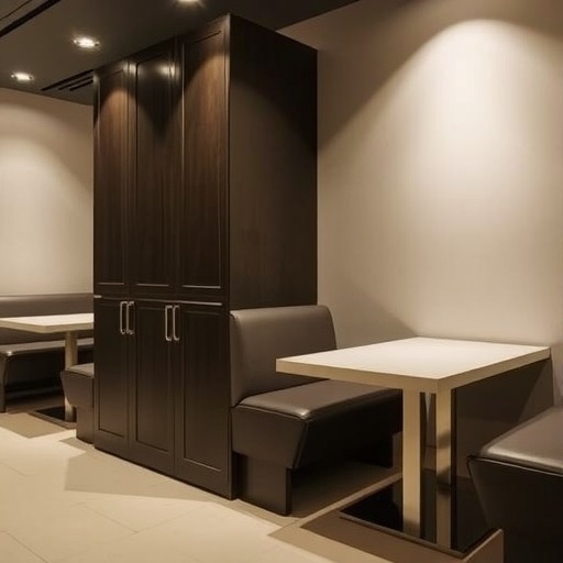 靠墙卡座带储物，打造理想餐饮空间(图2)