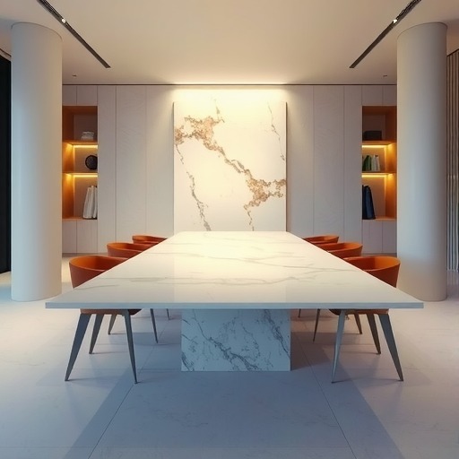 高端餐饮空间的灵魂：大理石台面餐桌与定制···(图2)