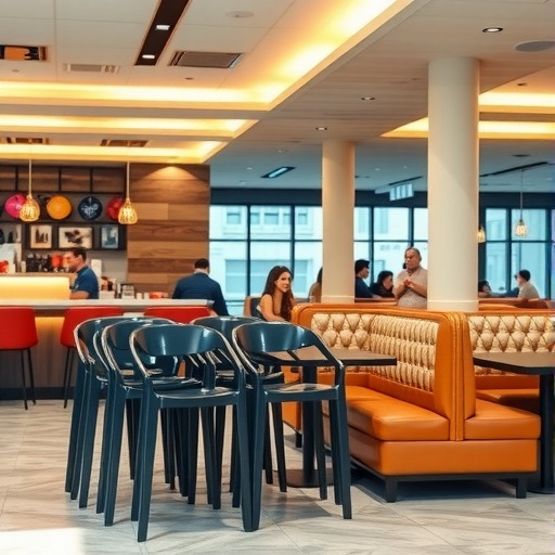 四平餐饮店的桌椅选择：快餐桌椅与卡座沙发···(图2)