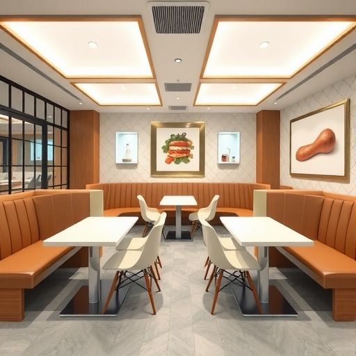 南阳餐饮店的桌椅选择：快餐桌椅与卡座沙发···(图2)