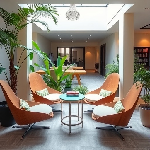 西湖区文旅中心阅读空间休闲家具定做(图1)