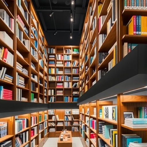 唐镇定制书店：大型书台定制项目(图1)