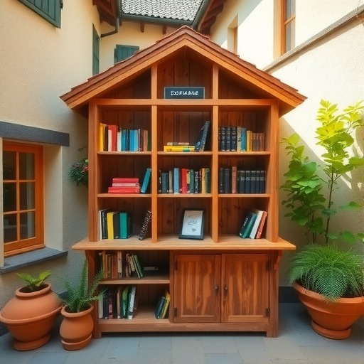 农家书屋新体验：泗泾镇定制借书台(图1)