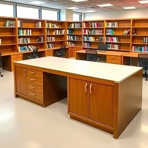 定制江干区机关单位阅览室专用工作台(图1)