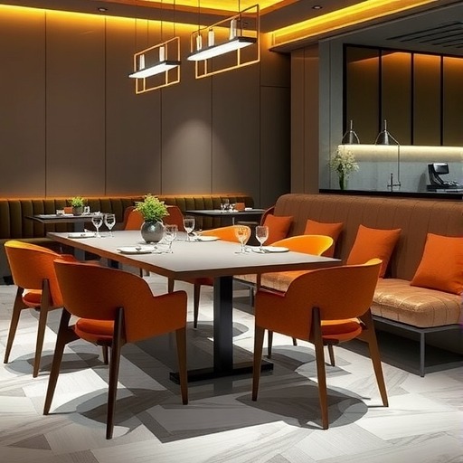 餐饮店桌椅沙发设计方案，金宇家具餐饮桌椅···(图2)