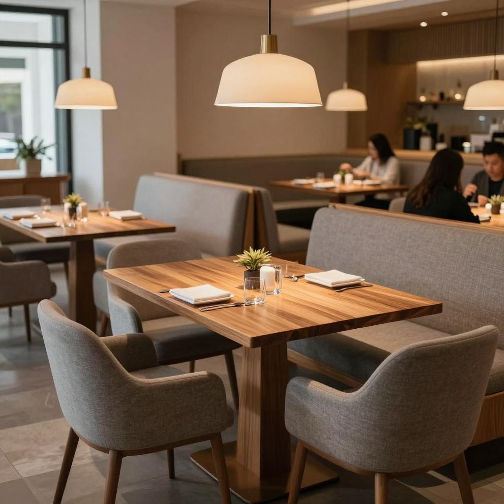 如何选择适合餐饮店的桌椅与卡座沙发款式，···(图2)