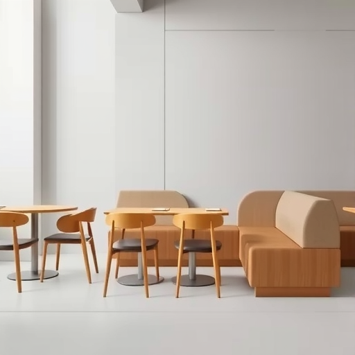 简约风格餐饮店桌椅与卡座沙发设计参考，众···(图2)