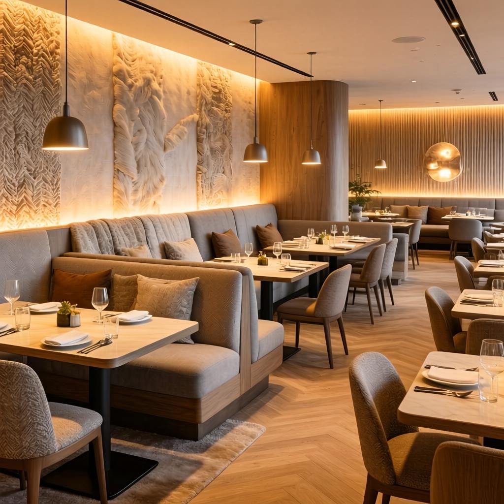 提升顾客体验：餐饮店桌椅与卡座沙发摆放技···(图2)