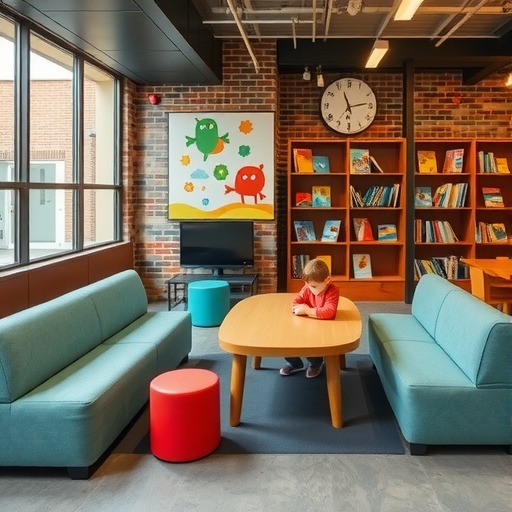 儿童阅读空间软包定制：新华路街道工业园区专属设计(图1)