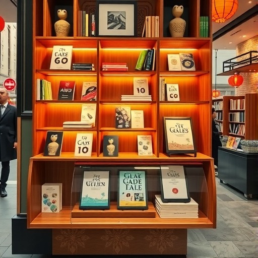 个性化书店展示台，徐汇区凌云路街道定制(图1)