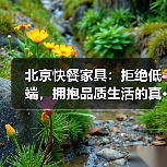 北京快餐家具：拒绝低端，拥抱品质生活的真···（图2）