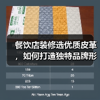 餐饮店装修选优质皮革，如何打造独特品牌形象？（图2）
