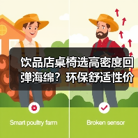饮品店桌椅选高密度回弹海绵？环保舒适性价比高（图1）