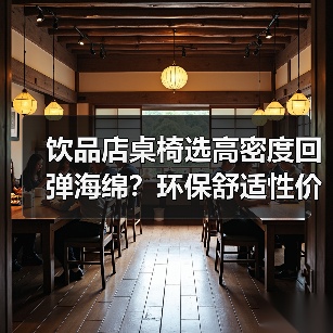 饮品店桌椅选高密度回弹海绵？环保舒适性价比高（图3）