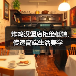 炸鸡汉堡店拒绝低端,传递高端生活美学(图2) 炸鸡汉堡店拒绝低端,传递高端生活美学(图2)