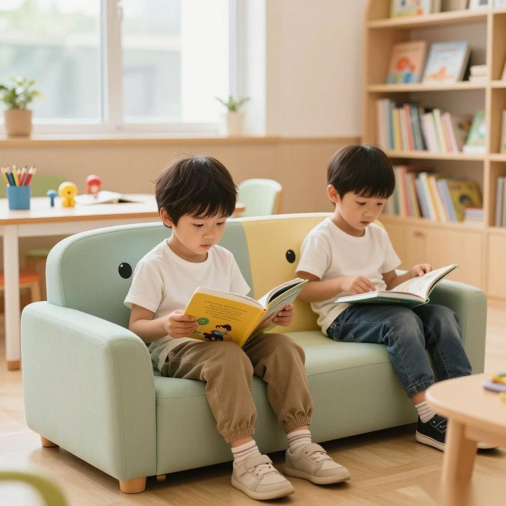 定制卡通沙发进阅览室，竟然让孩子爱上阅读的秘密在这里