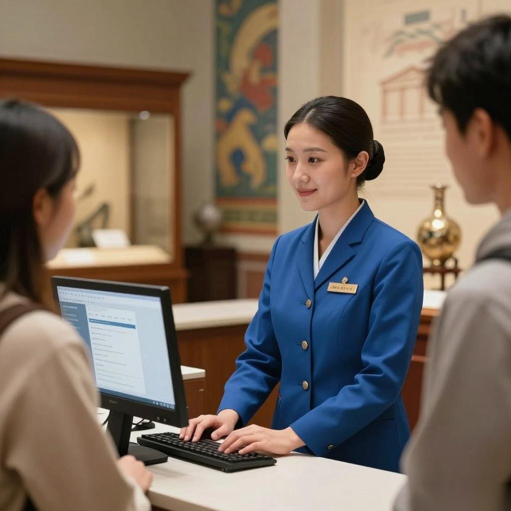 嘉定博物馆服务台定制内幕，5大关键细节决定游客第一印象