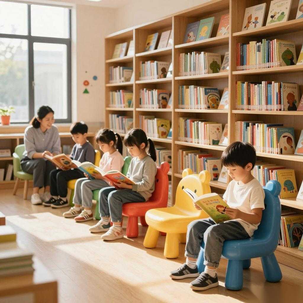 顾村镇儿童图书馆椅子暗藏玄机，原来舒适阅读背后有这些秘密