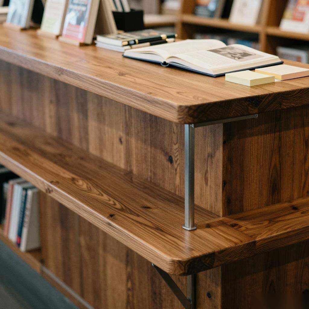 校园书店吧台暗藏玄机，定制家具竟能颠覆阅读体验