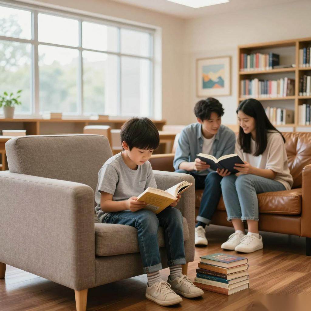 徐汇区学校图书馆的秘密武器，竟然是这些专属定制的沙发