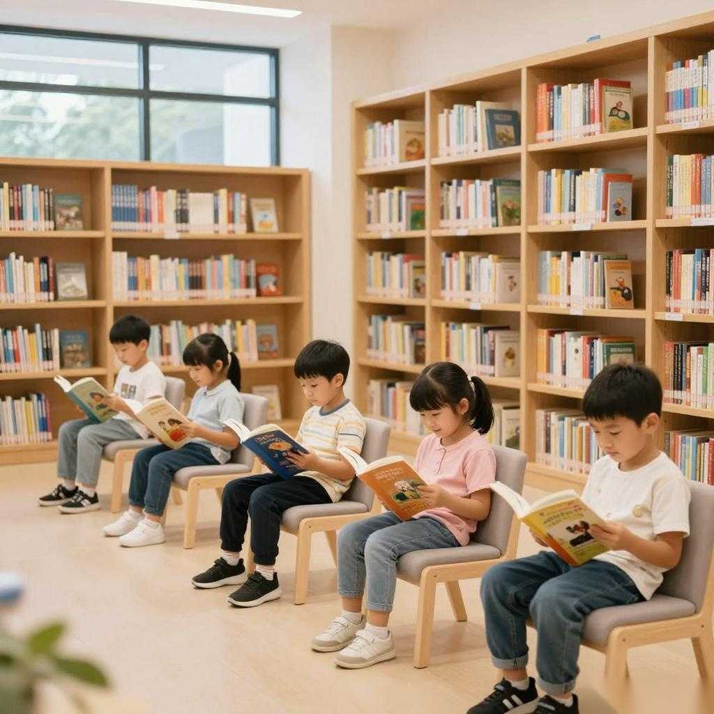 顾村镇儿童图书馆椅子暗藏玄机，3种专属材质让孩子爱上阅读