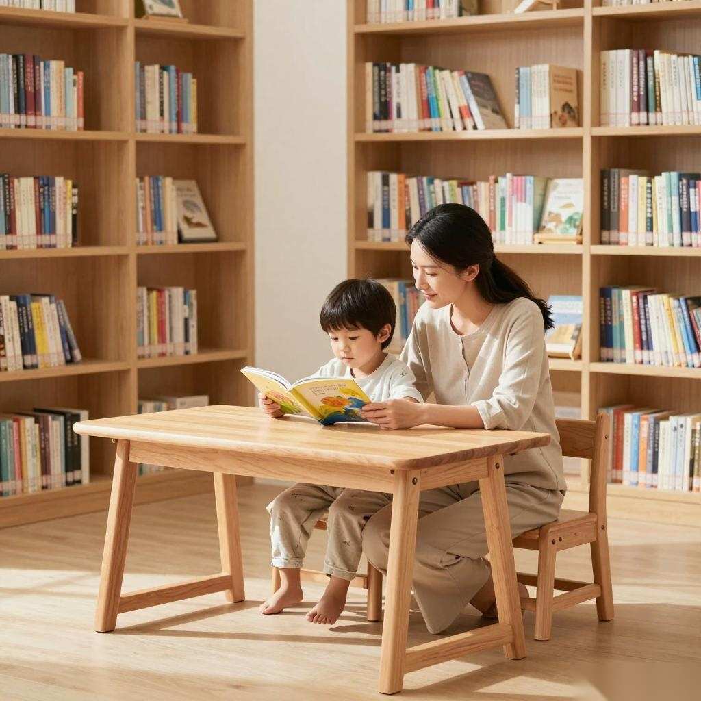 静安寺街道社区书屋的亲子桌椅，竟然藏着这些不为人知的设计秘密