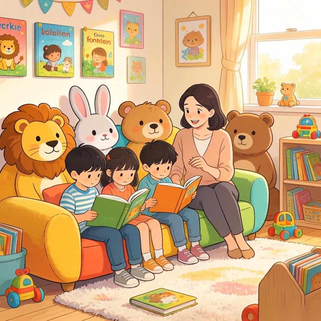 外滩街道的儿童阅读空间，竟然用这些异形沙发让孩子爱上阅读