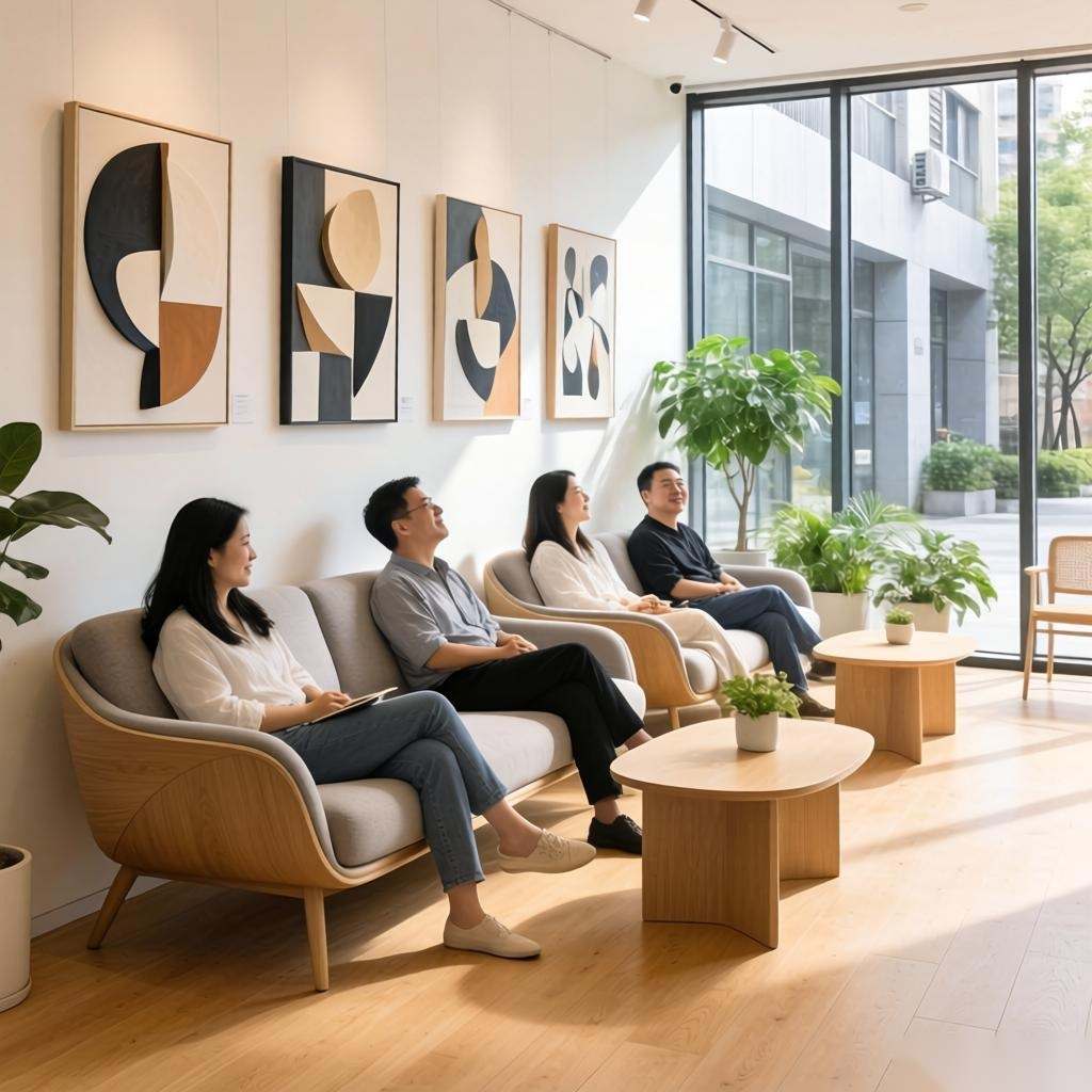 定制服务：打造专属康健新村街道艺术馆的沙发椅