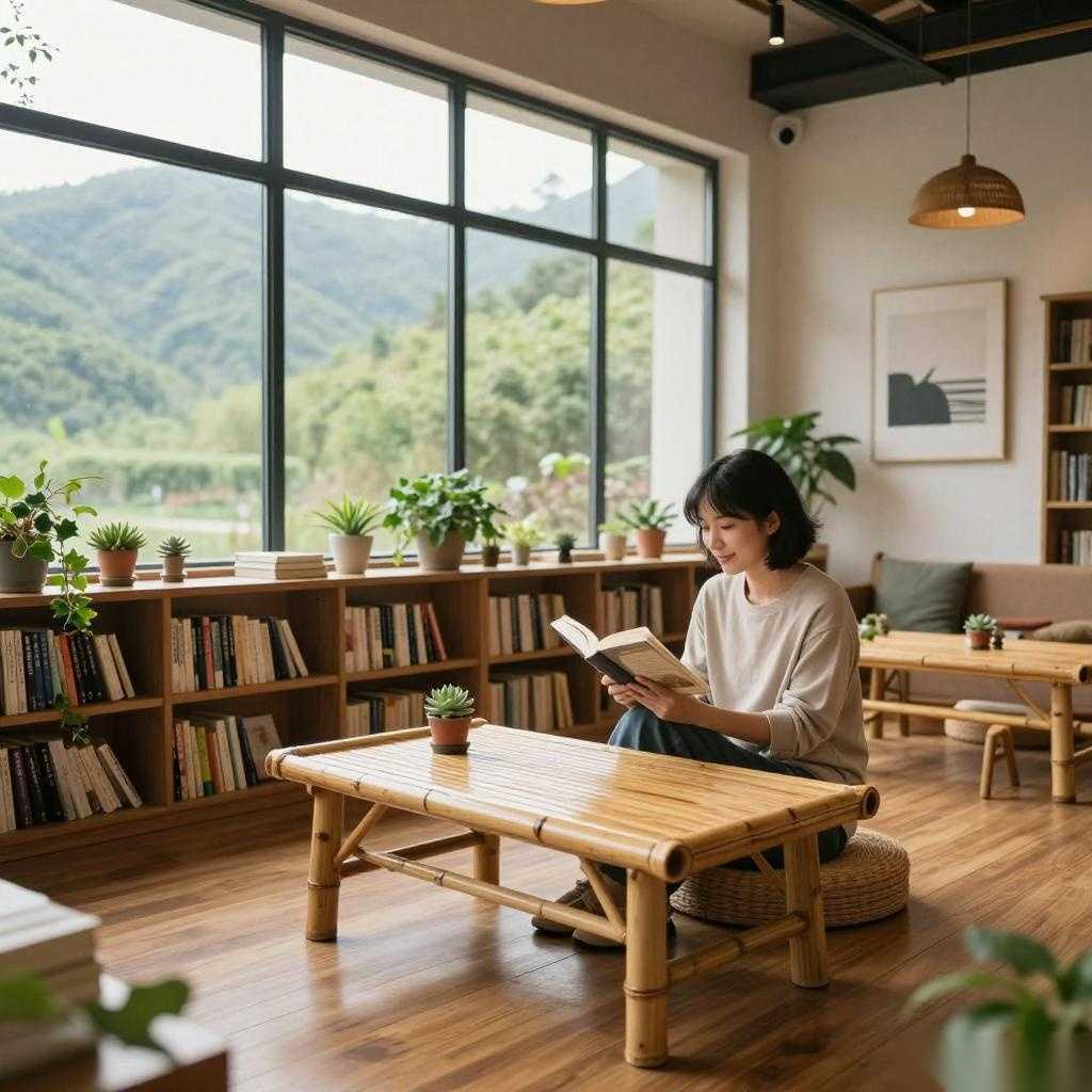 安吉景区书吧：定制休闲咖啡桌