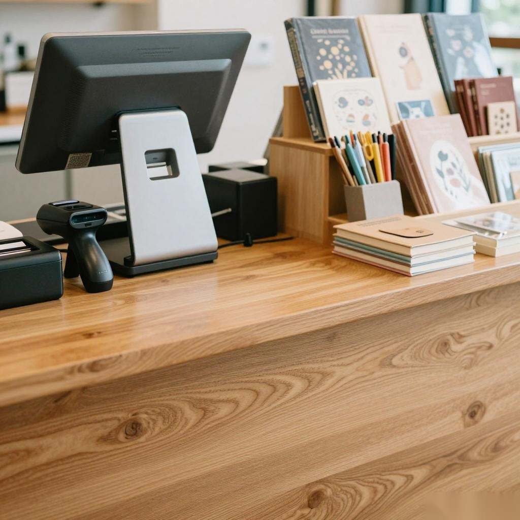 顾村镇定制服务：私人图书馆式书店收银台制作